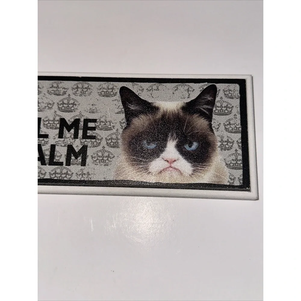 Ganz Grumpy Cat Dont Tell Me To Keep Calm Easel Wall Sign Meme Decor ER000016